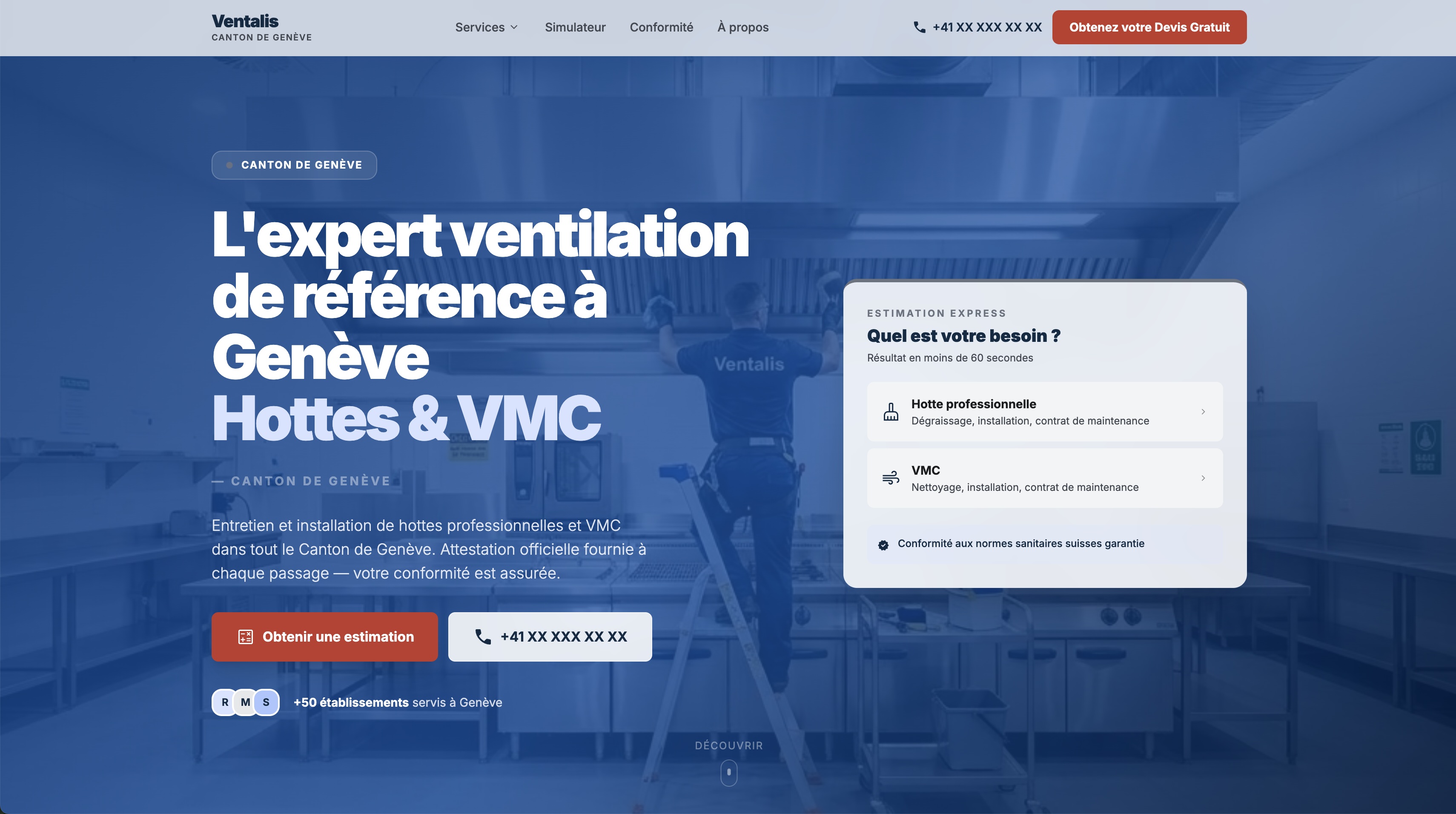Site internet Ventalis — ventilation VMC à Annecy